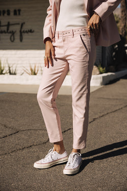 

Pantalon slim Femme Claudia Polyneo Light light pink | Freeman T. Porter