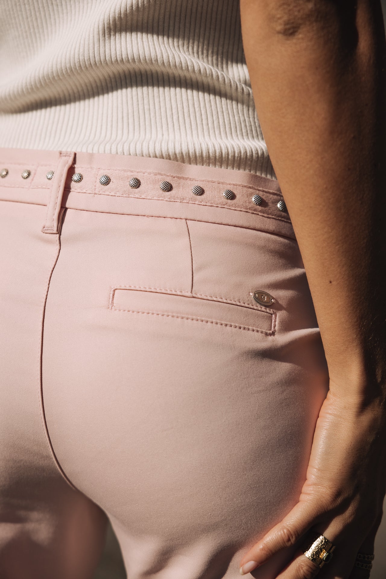 

Pantalon slim Femme Claudia Polyneo Light light pink | Freeman T. Porter
