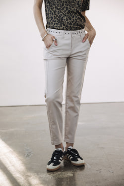

Pantalon slim Femme Claudia Polyneo Light beige | Freeman T. Porter