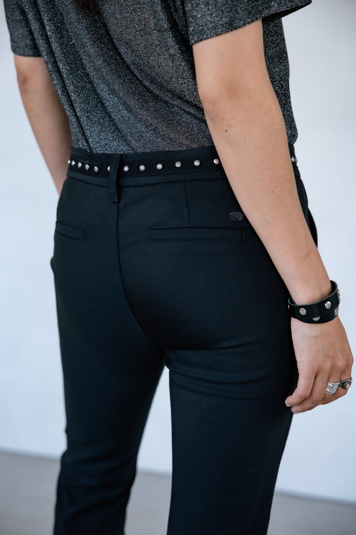 

Pantalon slim Femme Claudia Polyneo black | Freeman T. Porter