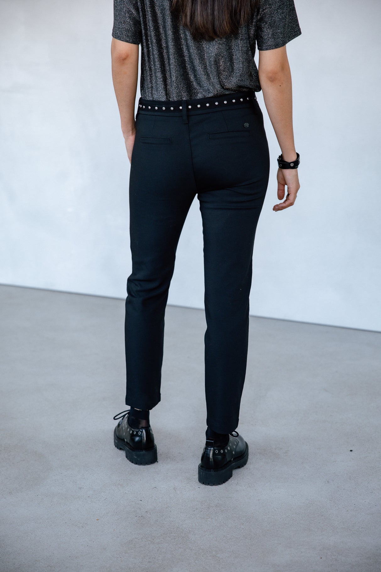 

Pantalon slim Femme Claudia Polyneo black | Freeman T. Porter