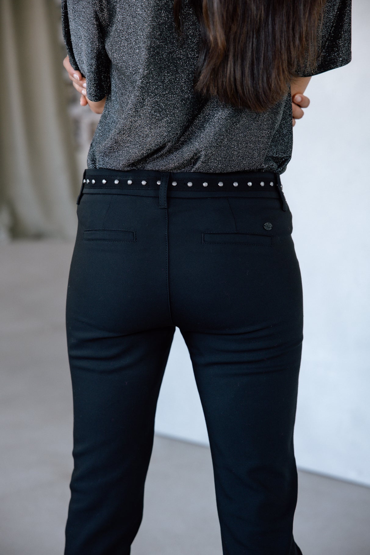 

Pantalon slim Femme Claudia Polyneo black | Freeman T. Porter