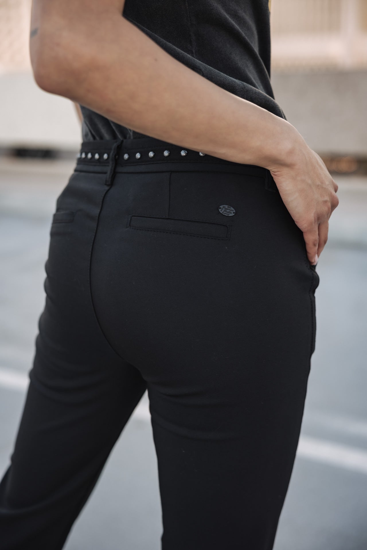 

Schlanke Hose Frau Claudia Polyneo black | Freeman T. Porter