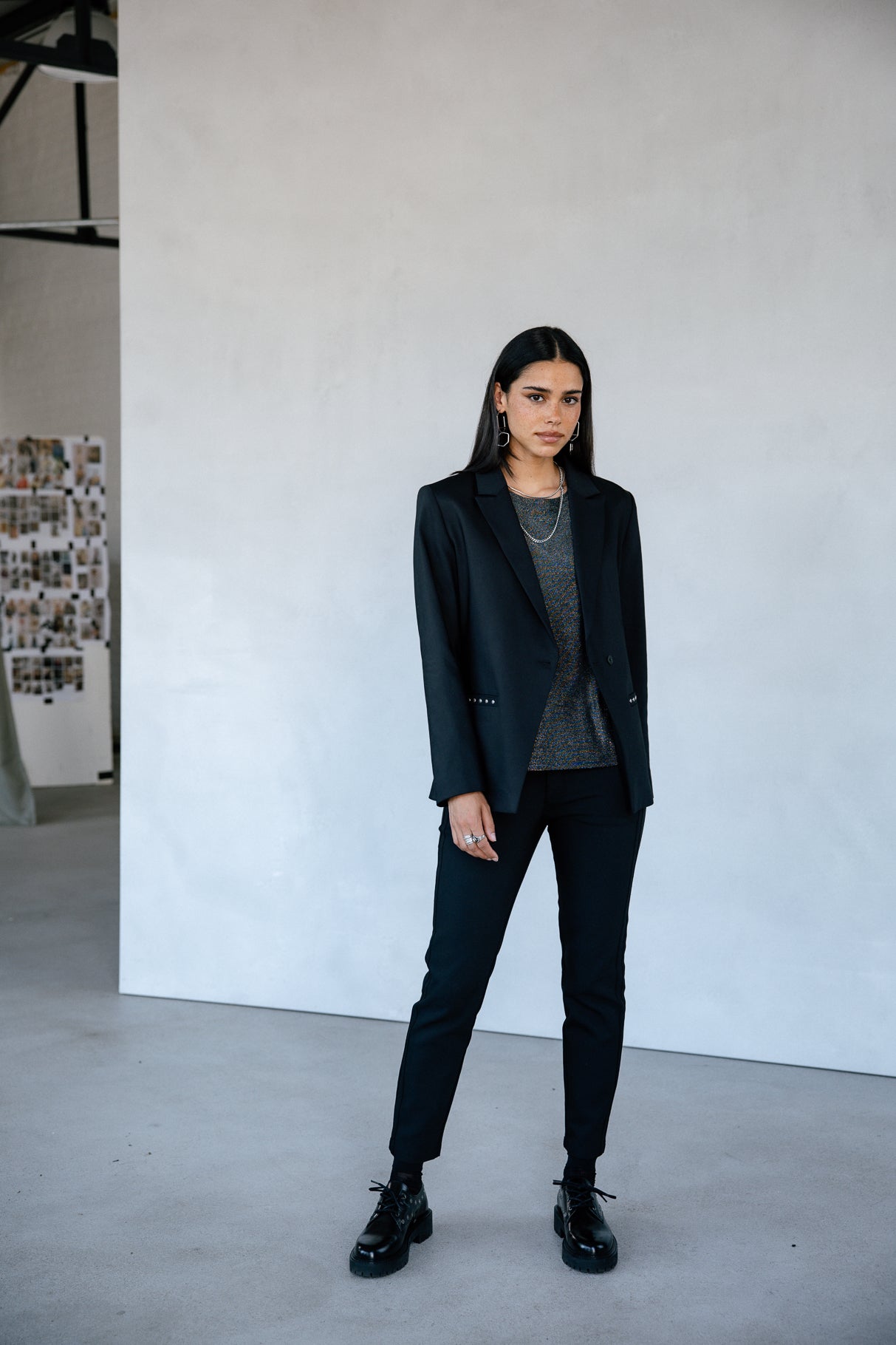 

Pantalon slim Femme Claudia Polyneo black | Freeman T. Porter
