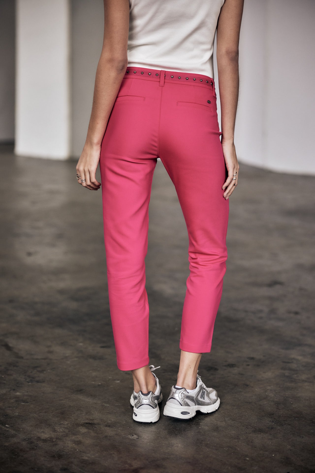 

City slim pants Women Claudia Polyneo raspberry sorbet | Freeman T. Porter