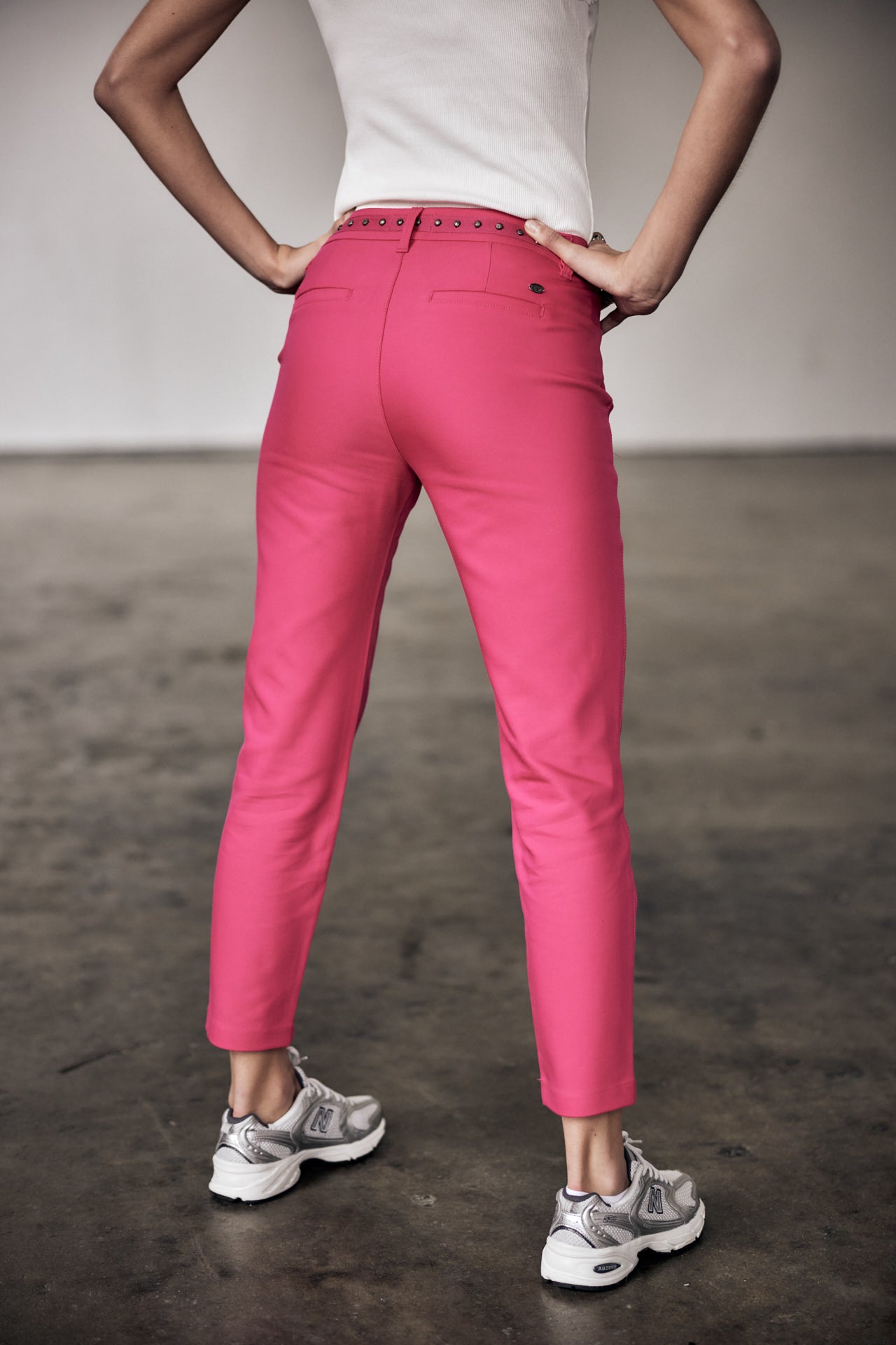 

City slim pants Women Claudia Polyneo raspberry sorbet | Freeman T. Porter
