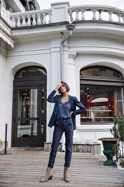 

Pantalon city slim Femme Claudia Polyneo storm | Freeman T. Porter