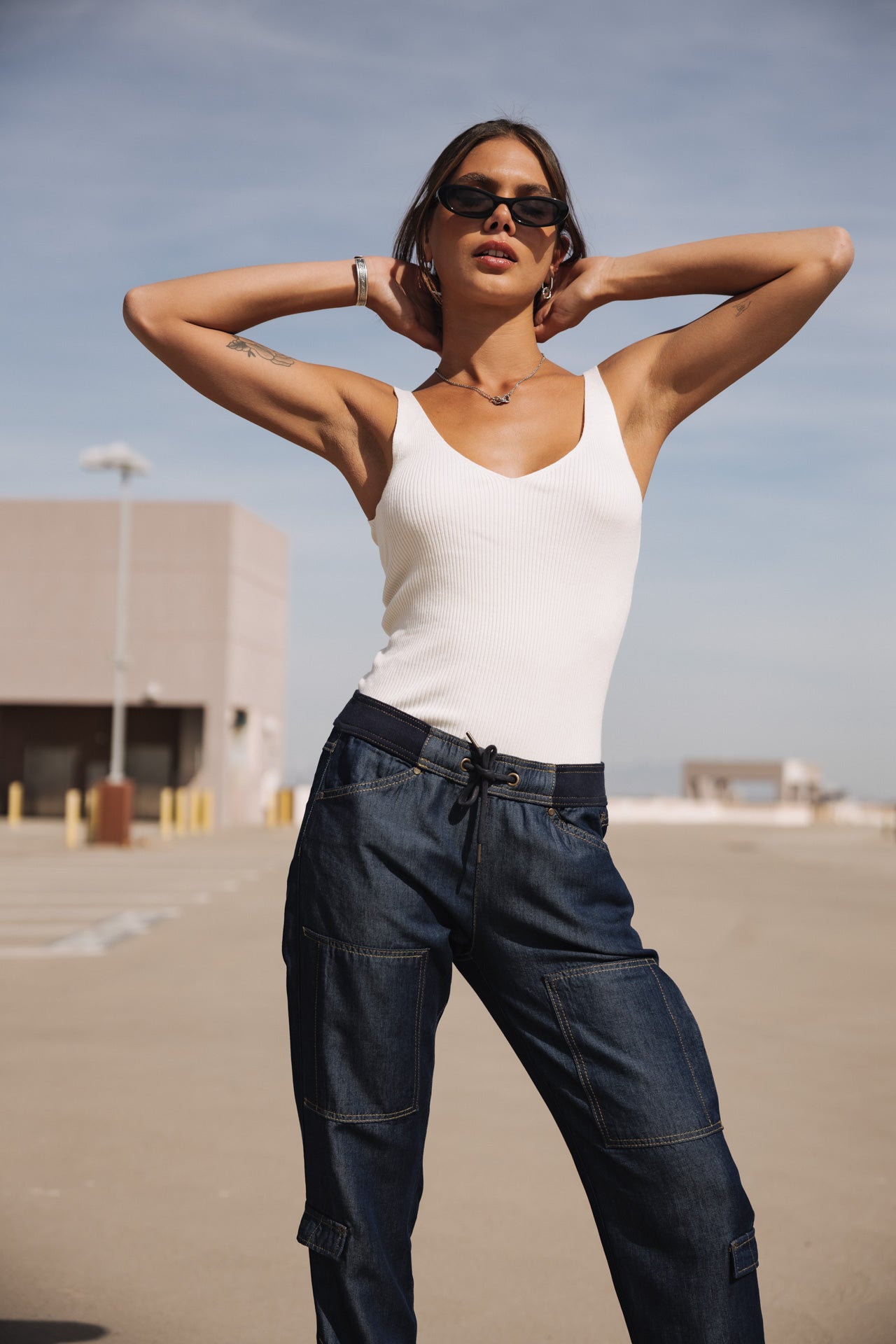 

Cargo jeans Woman Celine mauricia dark | Freeman T. Porter