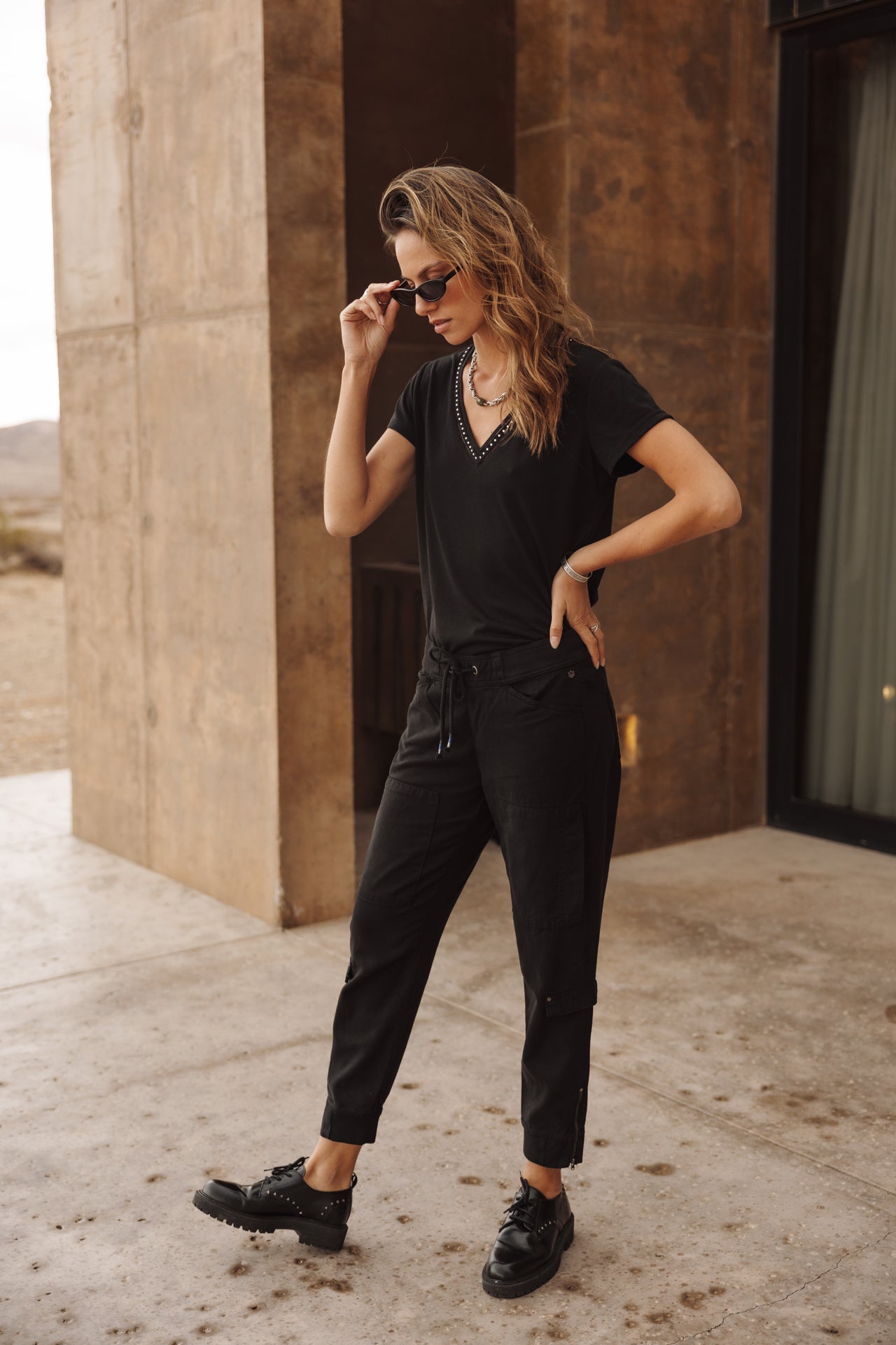 

Cargo pants Woman Celine Jazz black | Freeman T. Porter