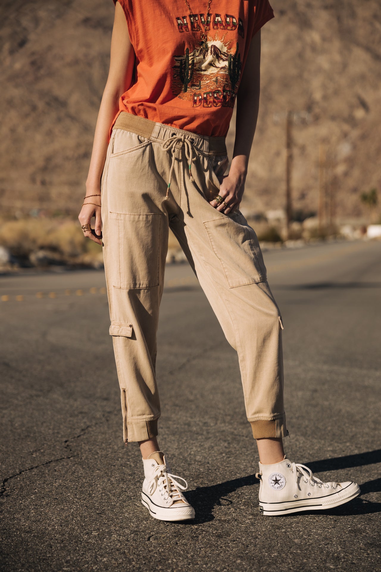 

Pantalon cargo Femme Celine Jazz irish cream | Freeman T. Porter