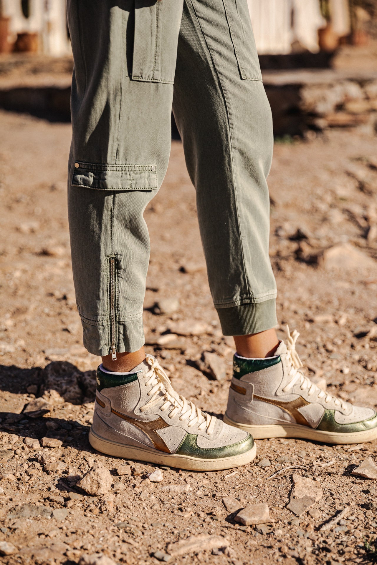 

Pantalon cargo Femme Celine Jazz lily pad | Freeman T. Porter