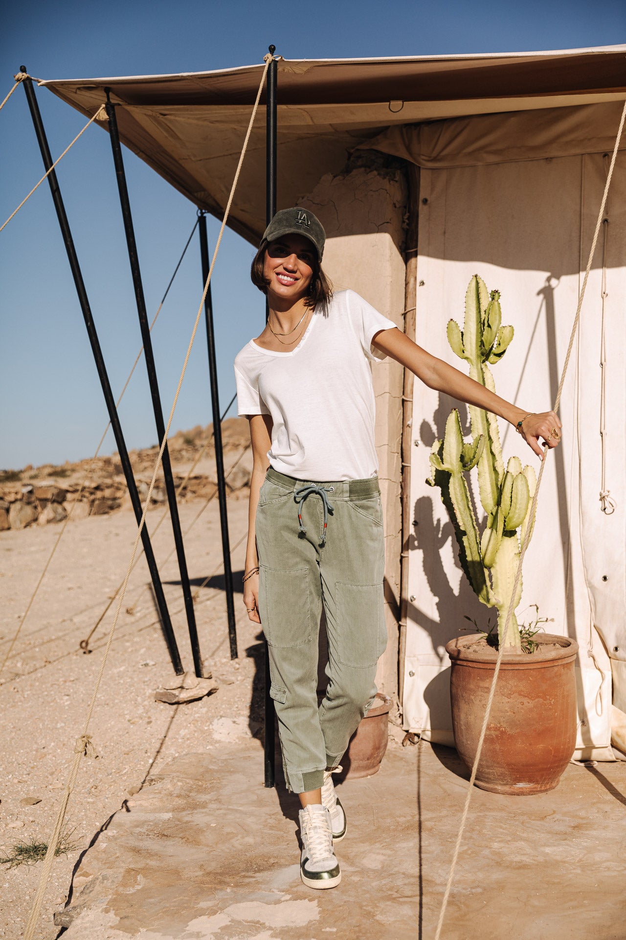

Pantalon cargo Femme Celine Jazz lily pad | Freeman T. Porter