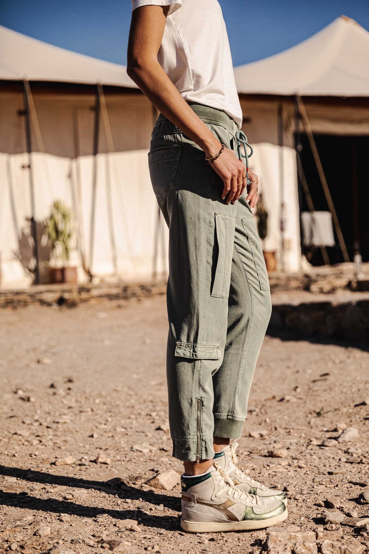 

Pantalon cargo Femme Celine Jazz lily pad | Freeman T. Porter
