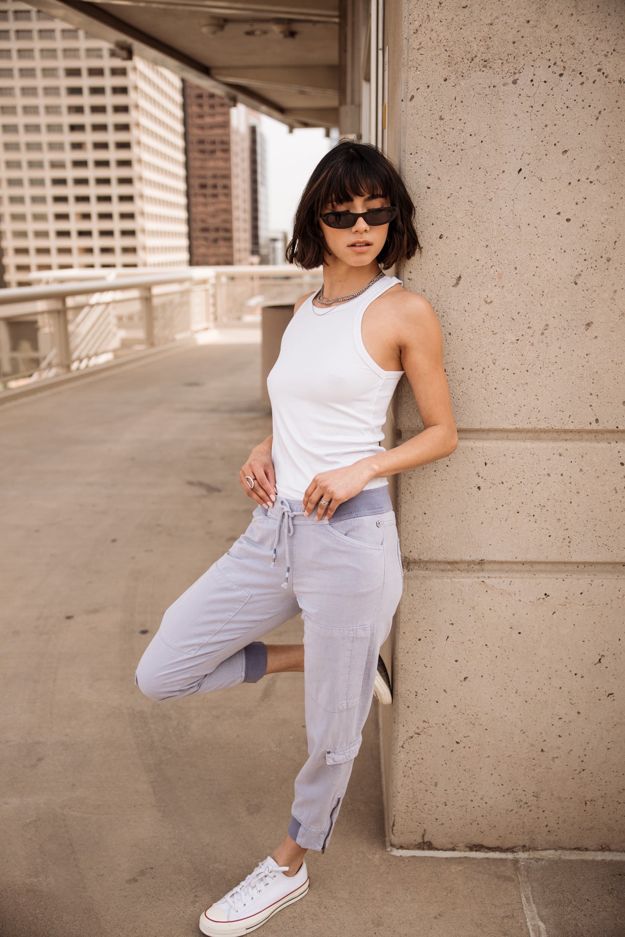 

Pantalon cargo Femme Celine Jazz jacaranda | Freeman T. Porter