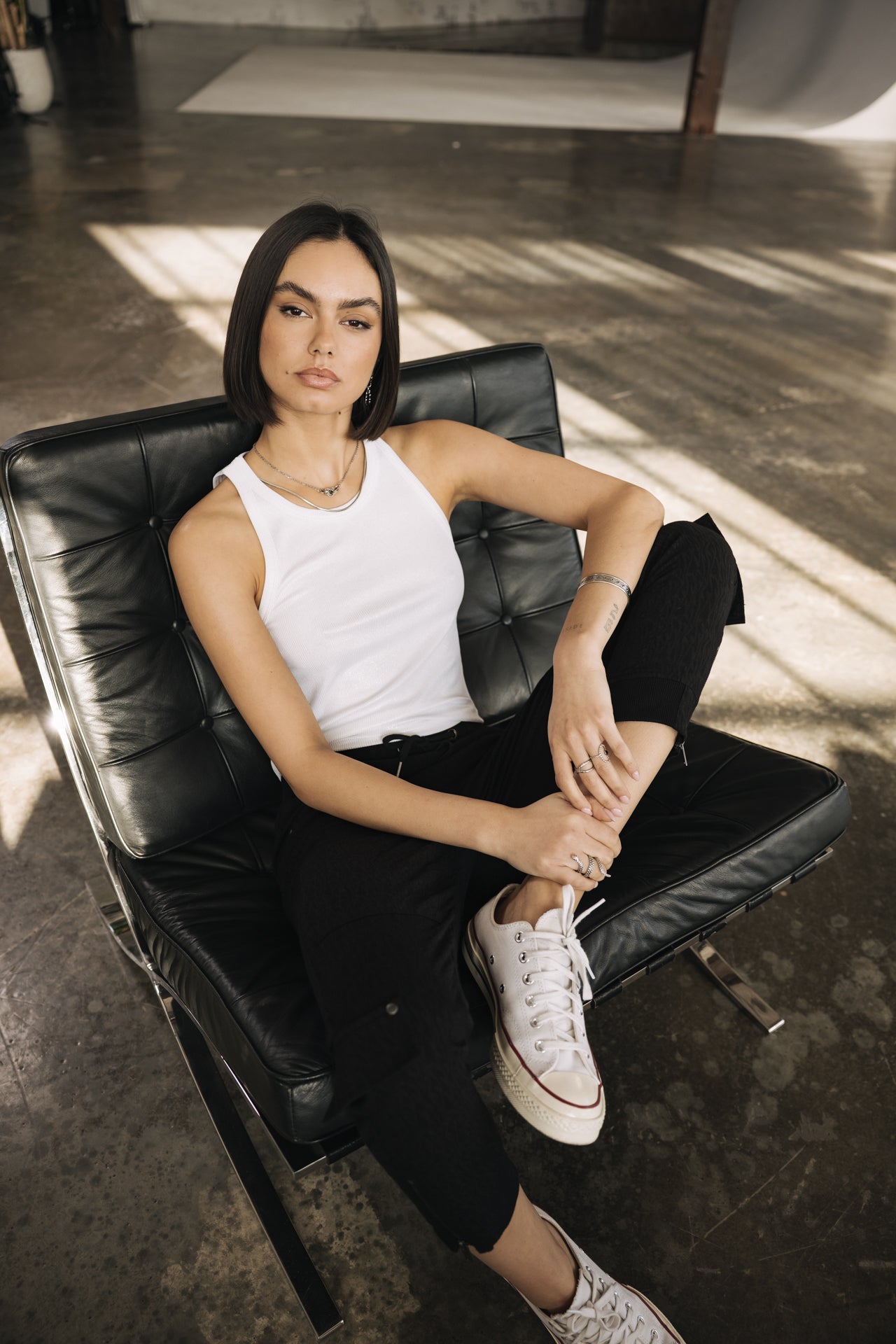 

Pantalon cargo Femme Celine Sapa black | Freeman T. Porter