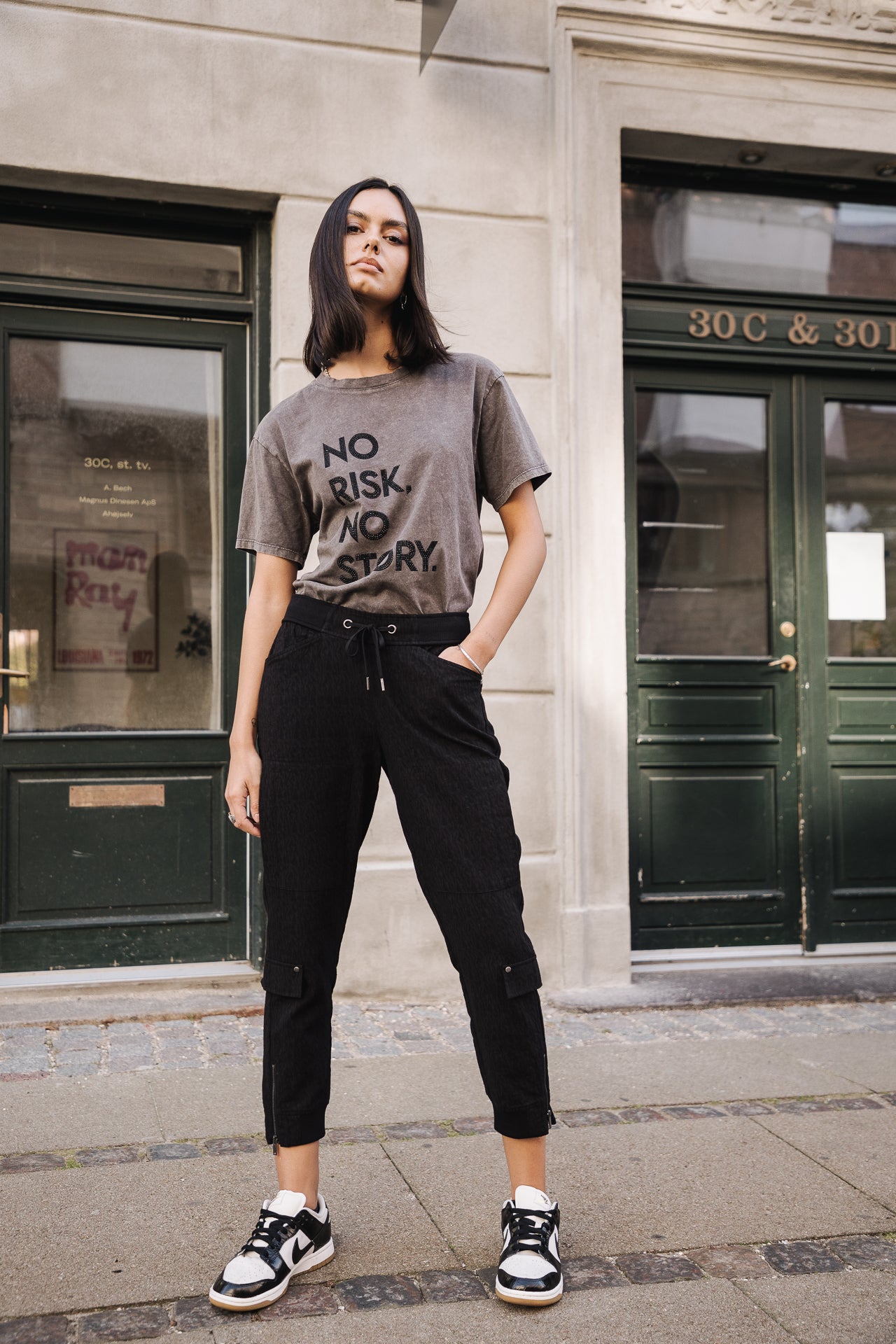 

Pantalon cargo Femme Celine Sapa black | Freeman T. Porter