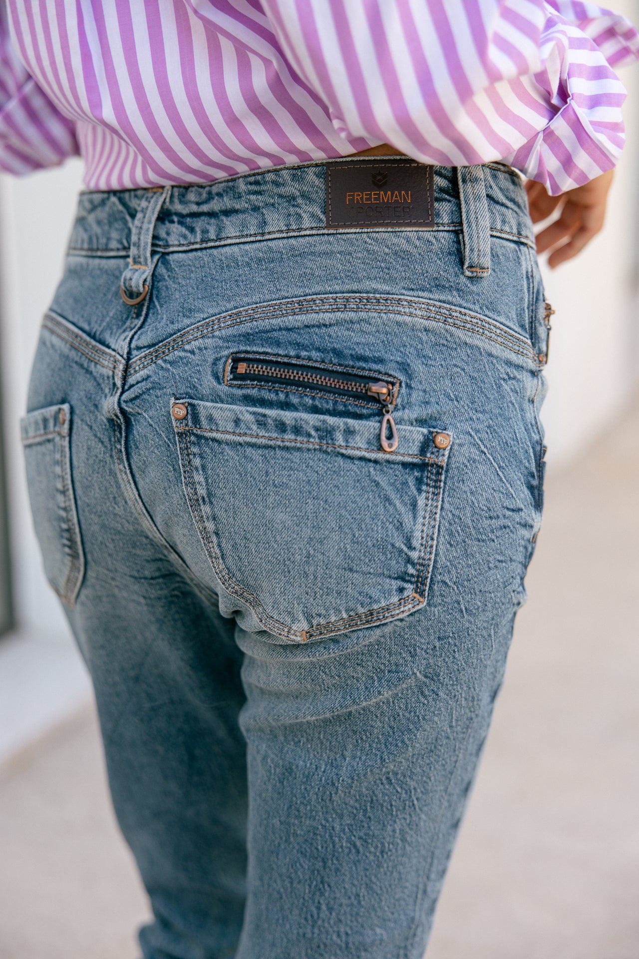 
              

Slim jeans Woman Alexa High Waist Cropped bocaina | Freeman T. Porter
            
