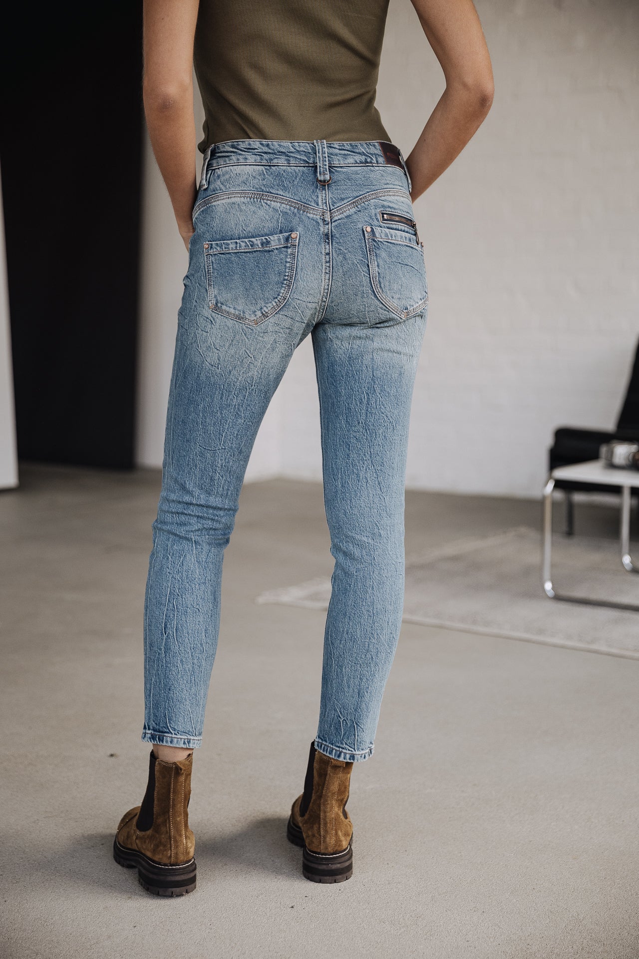 

Vaqueros slim Mujer Alexa High Waist Cropped SDM bocaina | Freeman T. Porter