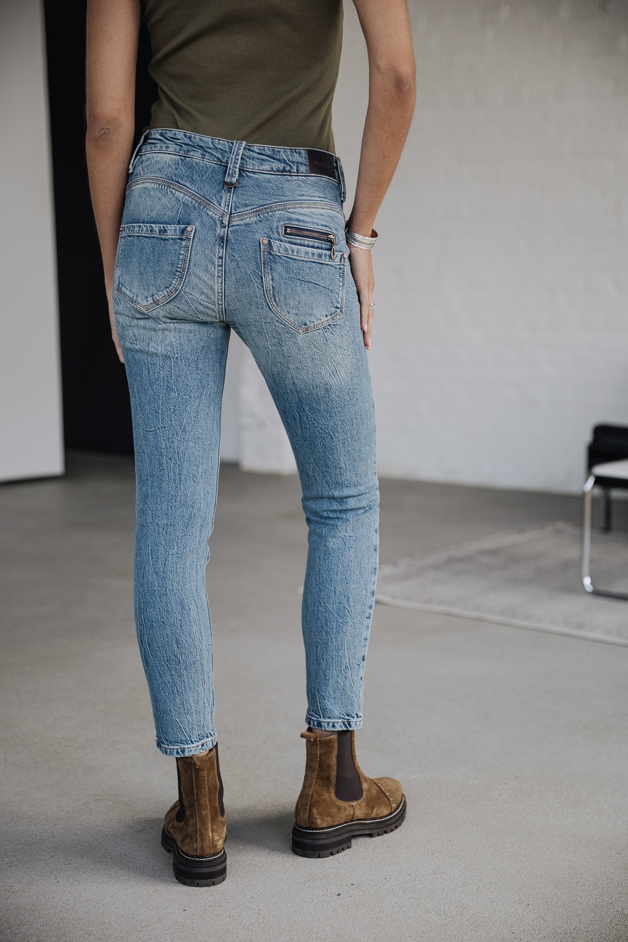 

Vaqueros slim Mujer Alexa High Waist Cropped SDM bocaina | Freeman T. Porter