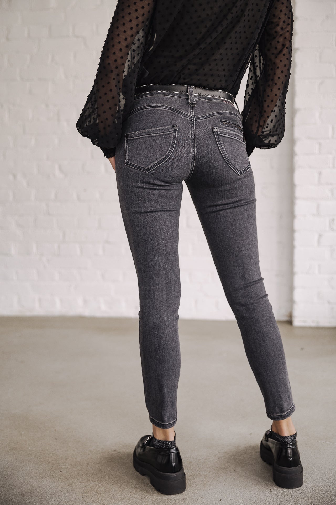 

Jeans taille haute 7/8 Femme Alexa High Waist Cropped bornado | Freeman T. Porter