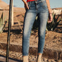 

Jeans taille haute 7/8 Woman Alexa High Waist Cropped saopolo med | Freeman T. Porter