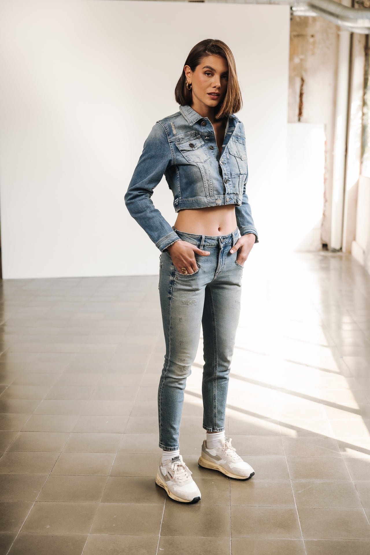

Vaqueros slim Mujer Alexa High Waist Cropped SDM shark | Freeman T. Porter