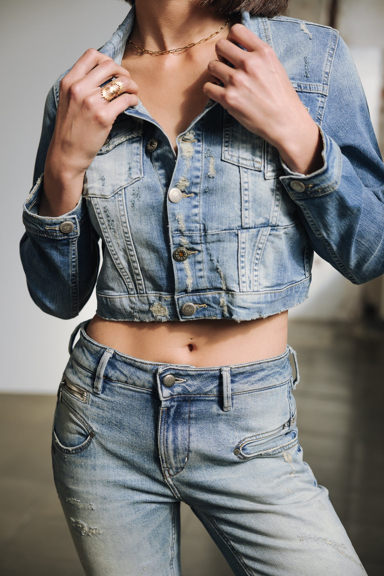 

Vaqueros slim Mujer Alexa High Waist Cropped SDM shark | Freeman T. Porter