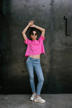 

Jeans taille haute 7/8 Femme Alexa High Waist Cropped morning | Freeman T. Porter