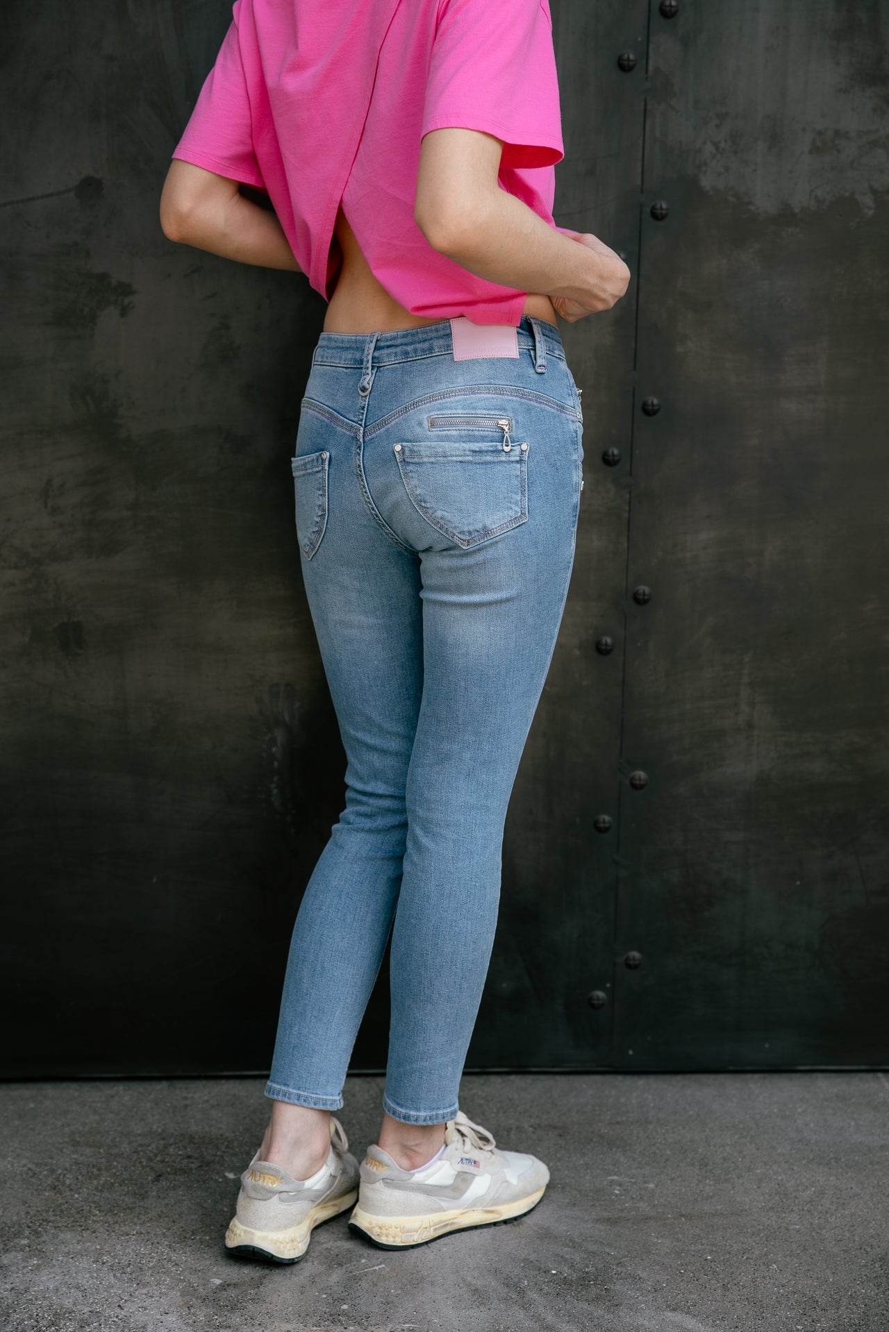 

High-waisted 7/8 jeans Women Alexa High Waist Cropped morning | Freeman T. Porter