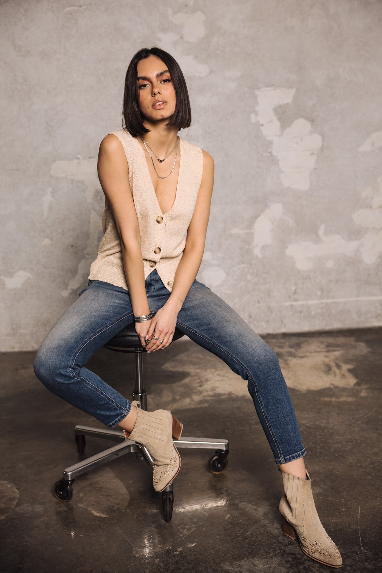 

Slim jeans Woman Alexa High Waist Cropped sicilian | Freeman T. Porter