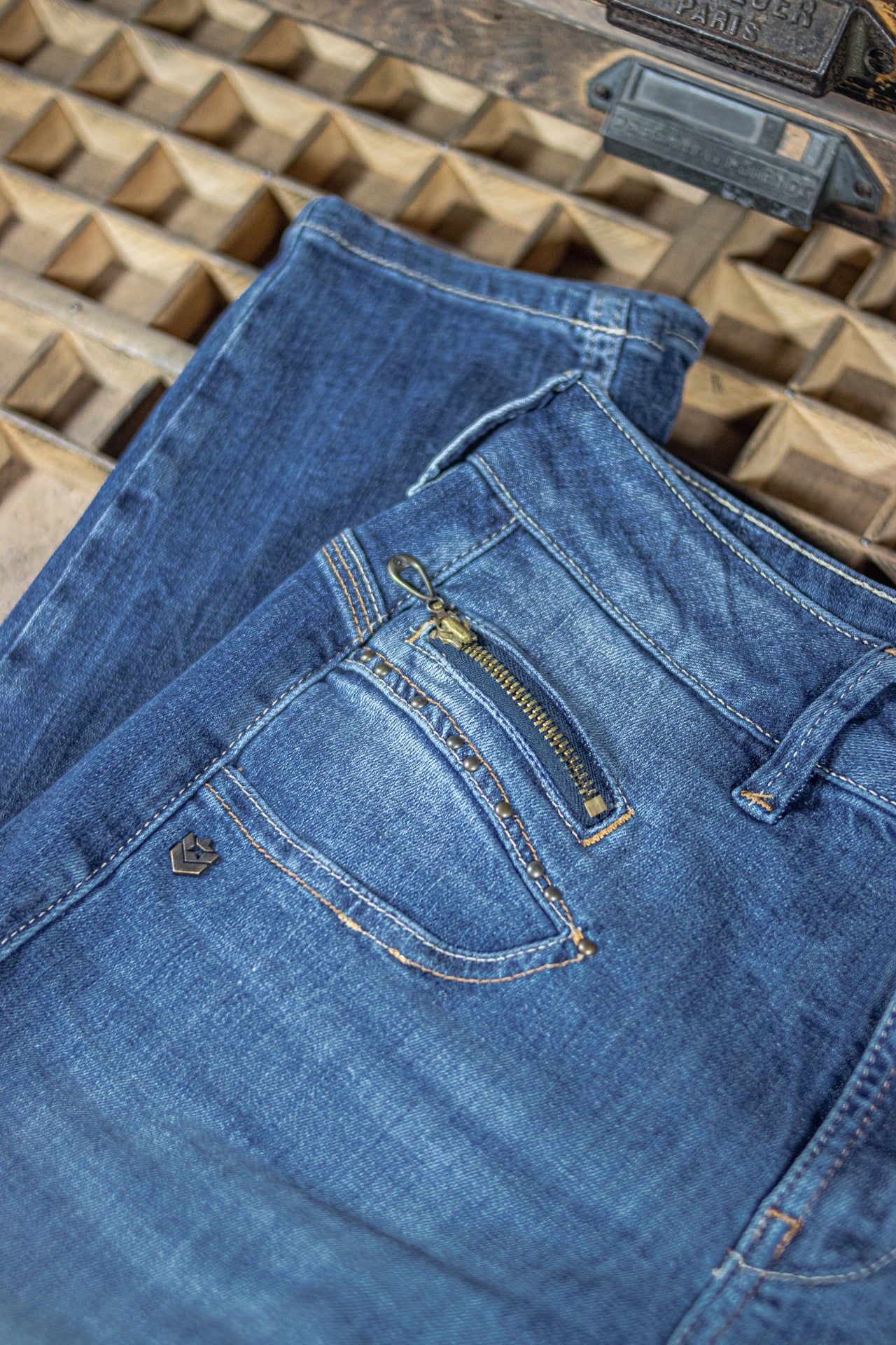 

Jeans taille haute 7/8 Femme Alexa High Waist Cropped pacific | Freeman T. Porter