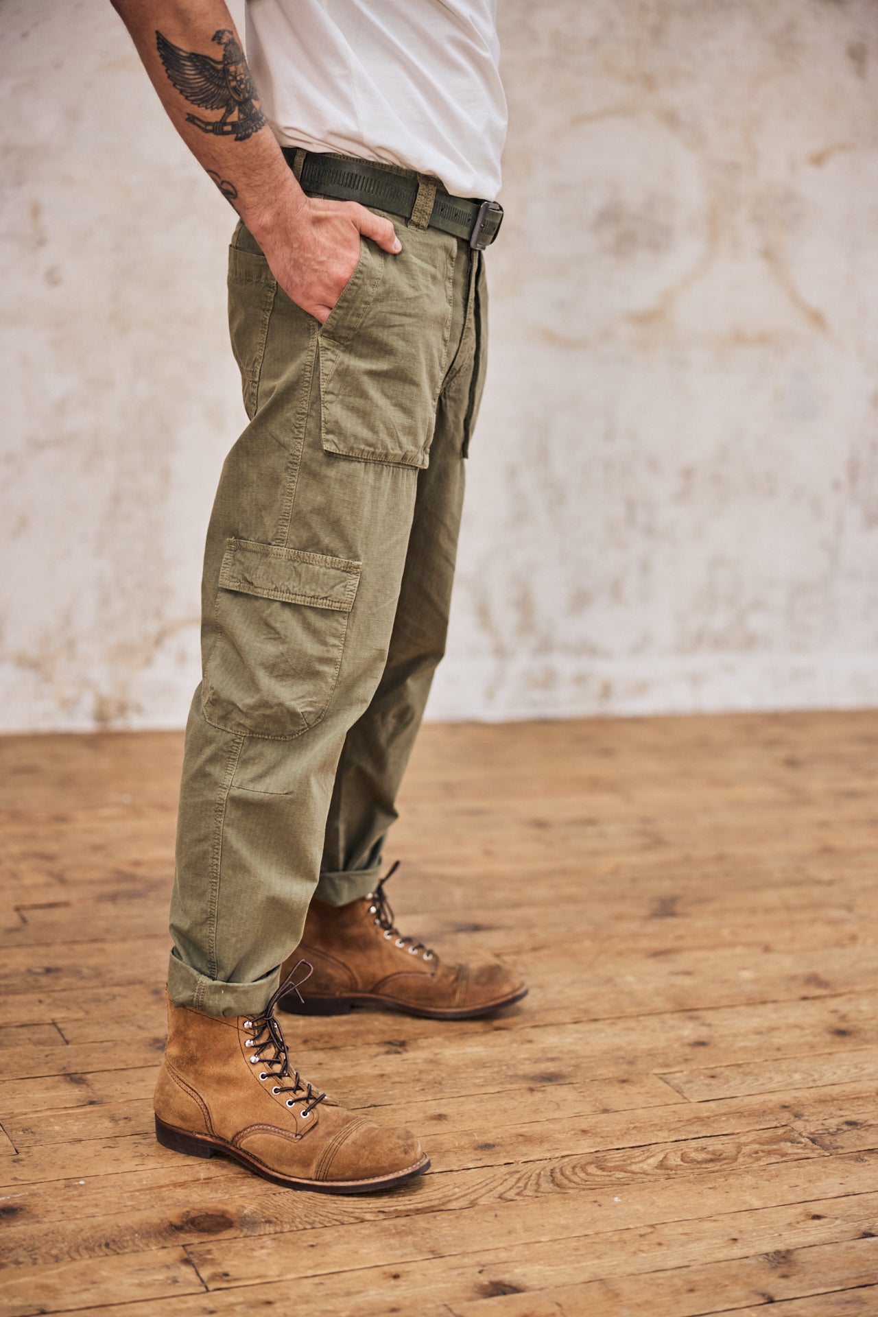 

Cargo pants Men Vince Ripstop dusty olive | Freeman T. Porter