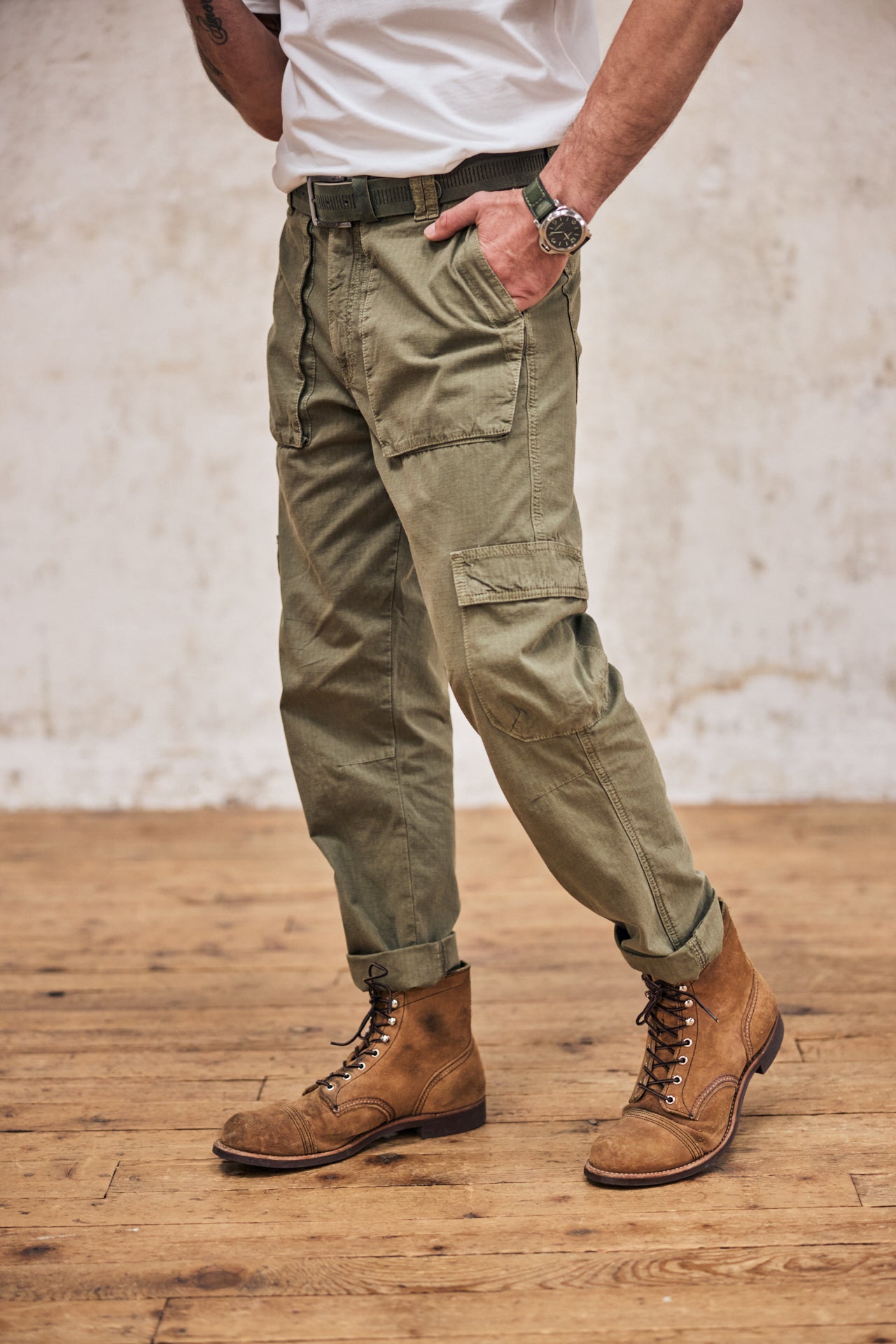 

Cargo pants Men Vince Ripstop dusty olive | Freeman T. Porter