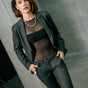 

Pantalon city super slim Frau Tessa Lawlands olive night | Freeman T. Porter