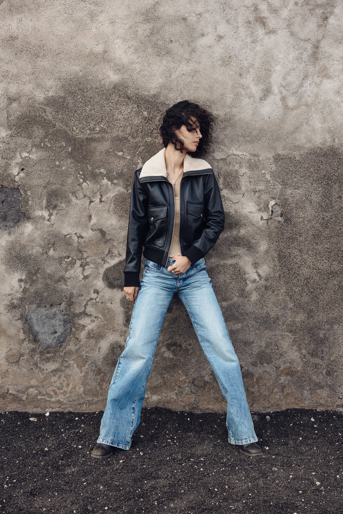 

Jeans cintura descida wide leg Mulher Agatha bocaina | Freeman T. Porter