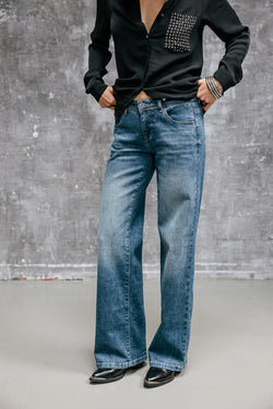 

Wide Leg Jeans mit niedriger Taille Damen Agatha banjo | Freeman T. Porter