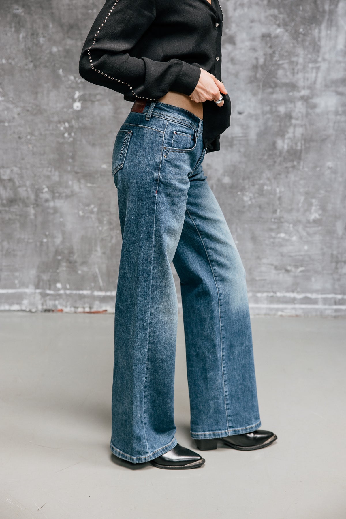 
              

Wide Leg Jeans mit niedriger Taille Damen Agatha banjo | Freeman T. Porter
            