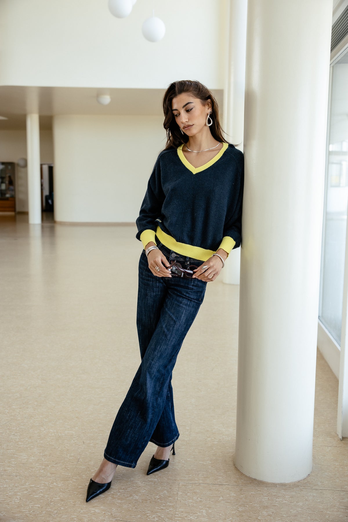 

Jeans large taille basse Femme Agatha bloop | Freeman T. Porter