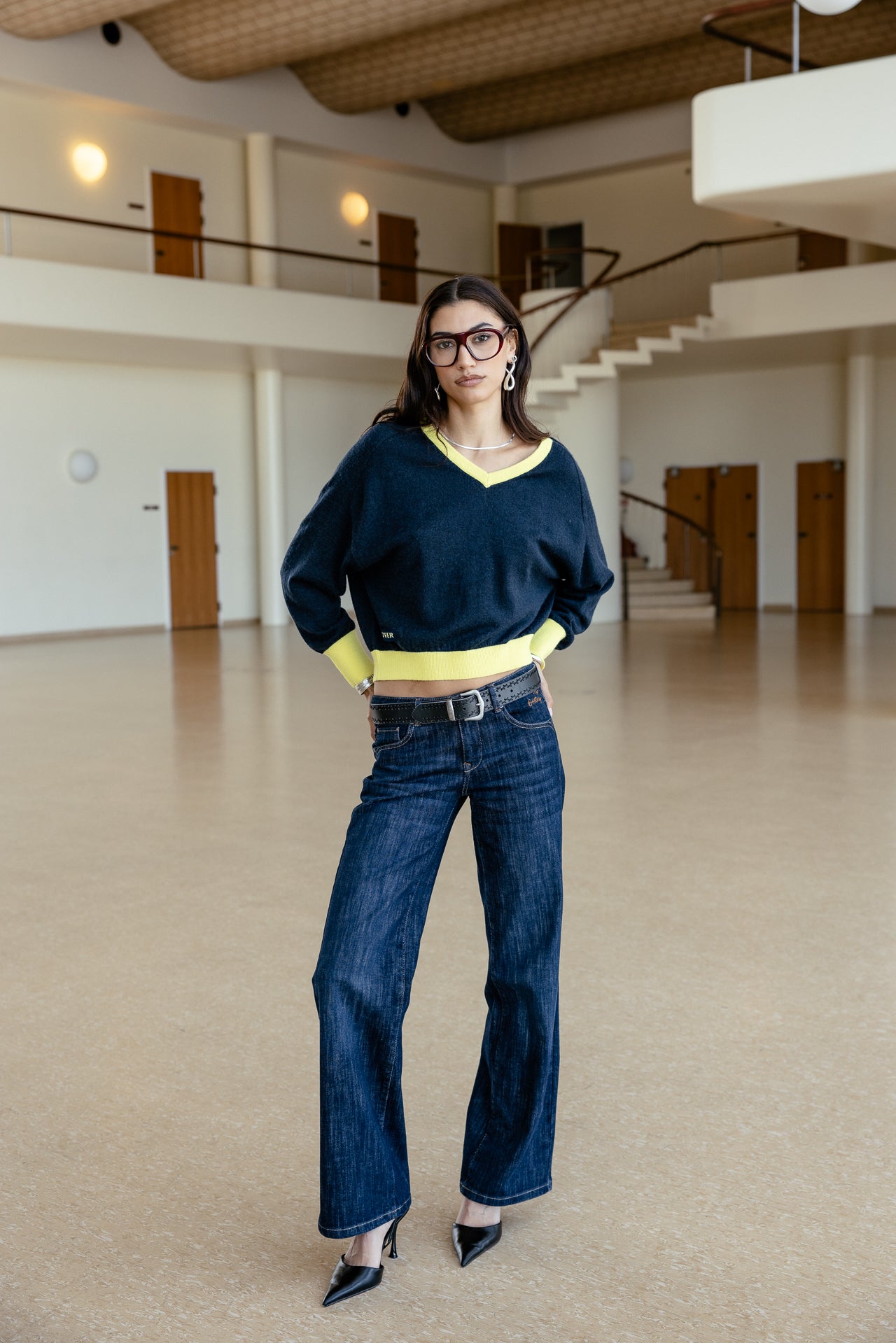 

Jeans large taille basse Femme Agatha bloop | Freeman T. Porter
