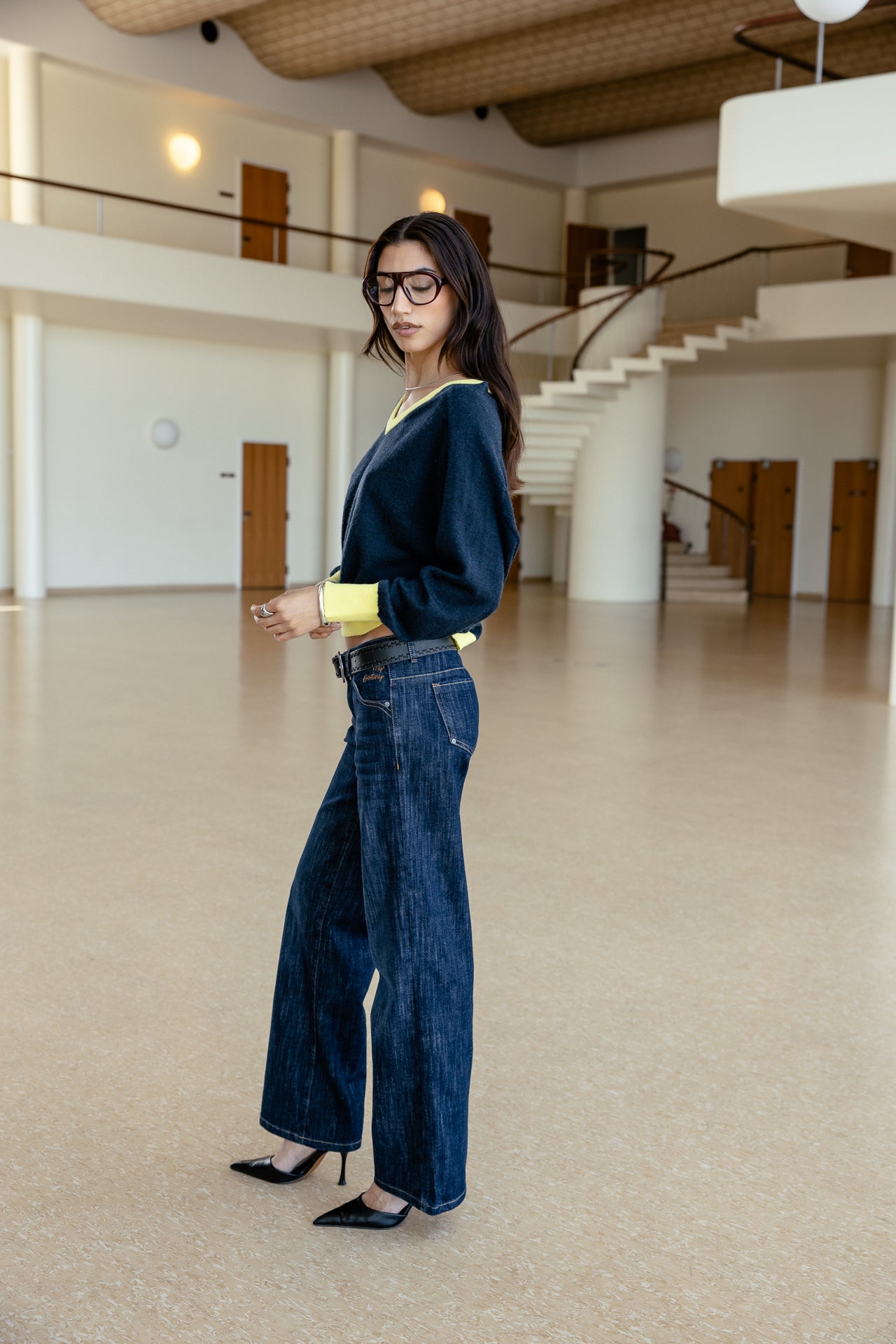 

Jeans large taille basse Femme Agatha bloop | Freeman T. Porter