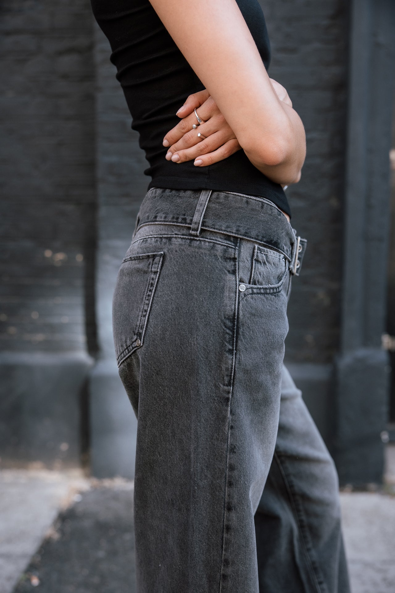 

Low Waist Wide Jeans Damen Agatha blisty | Freeman T. Porter