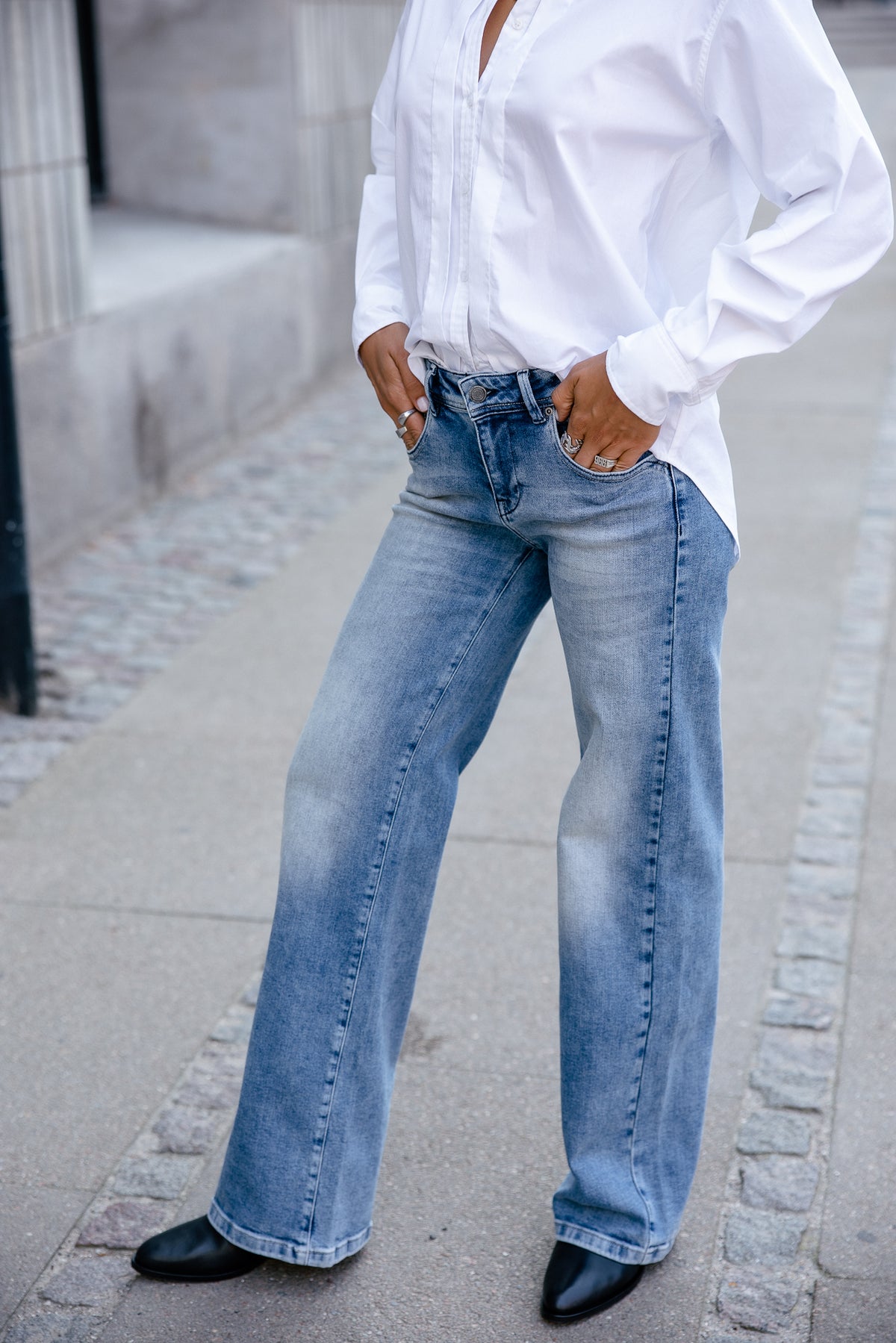 

Jeans mit weitem Bein und niedriger Taille Damen Agatha midolo | Freeman T. Porter