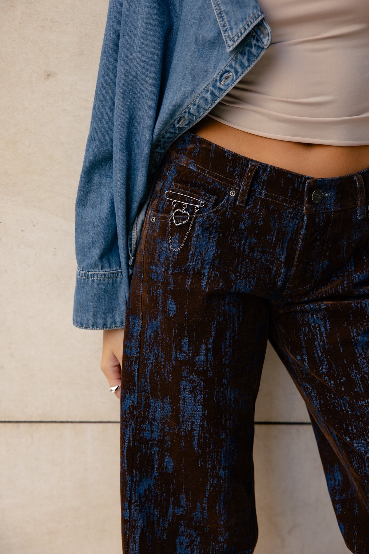 
              

Low Waist Wide Leg Jeans Damen Agatha titanite brown | Freeman T. Porter
            