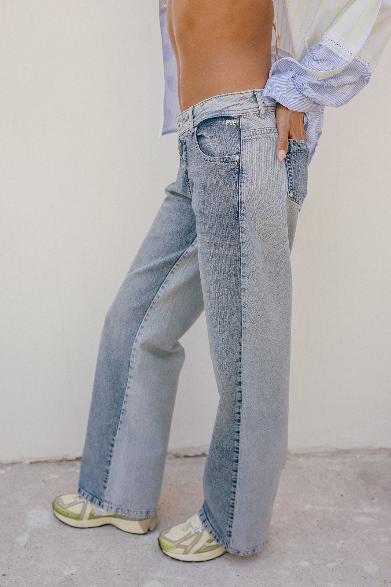 

Denim large taille basse  Femme Agatha bazure | Freeman T. Porter