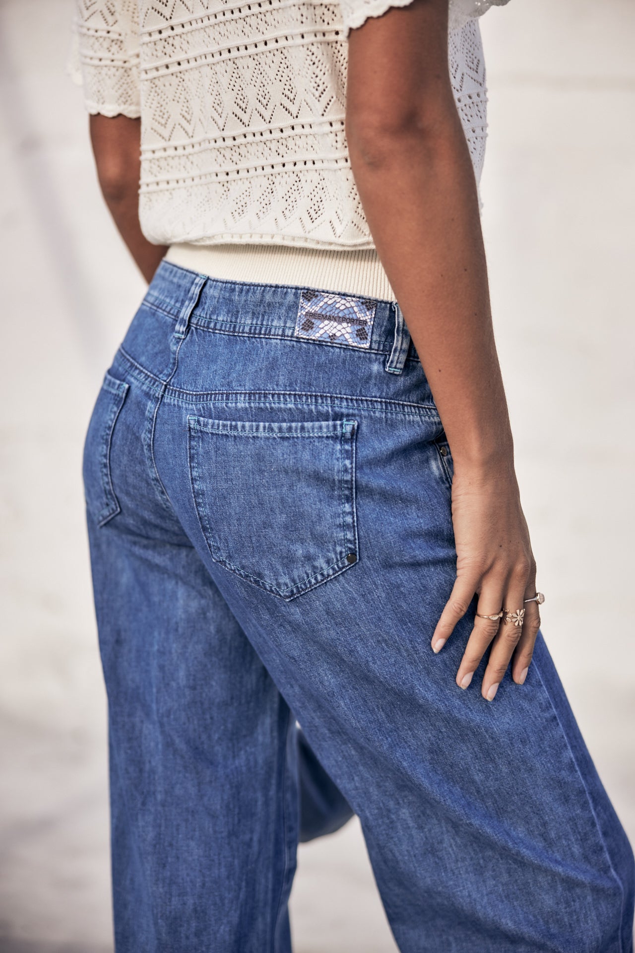 

Jeans large Femme Agatha manzana med | Freeman T. Porter