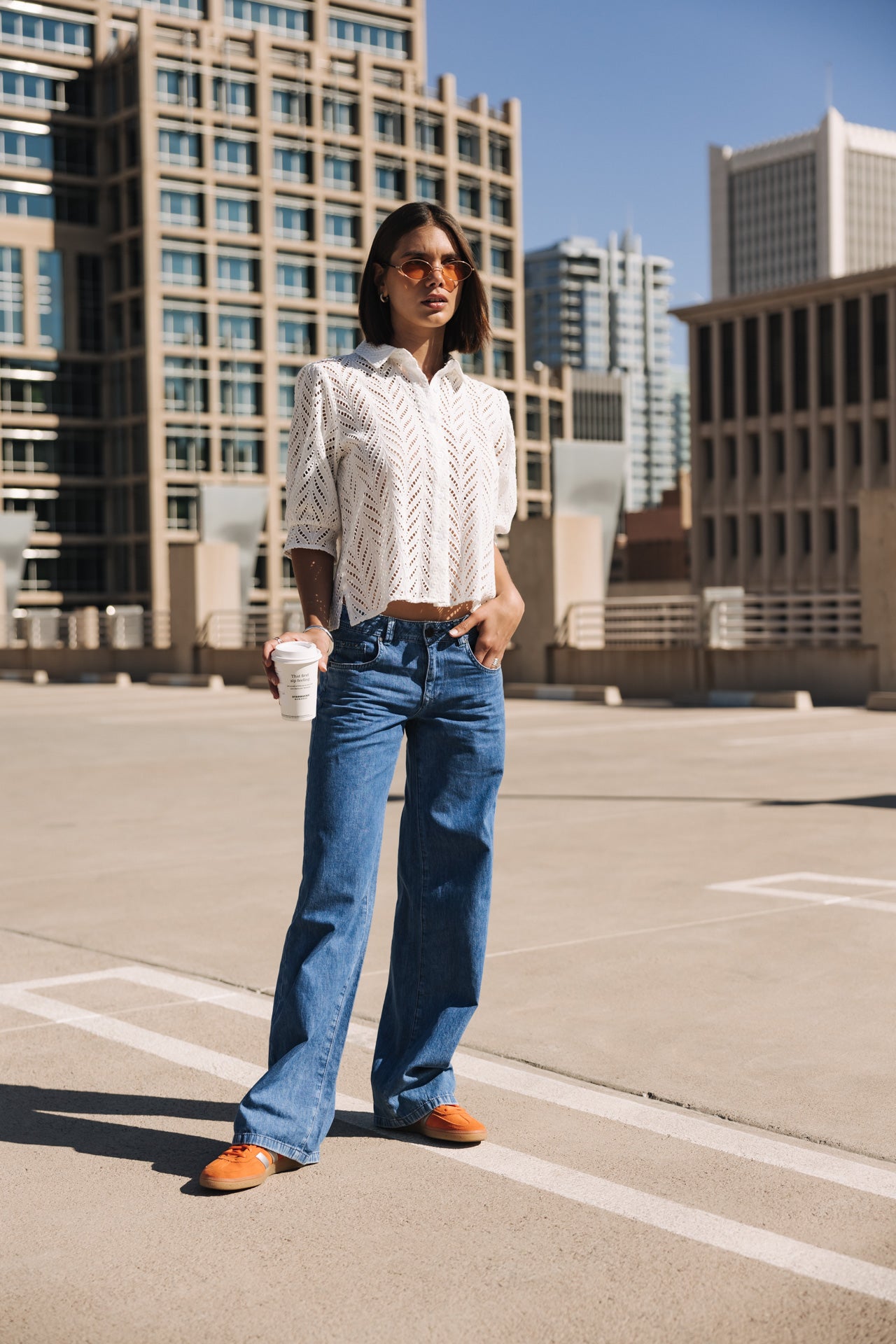 

Weite Jeans Frau Agatha manzana med | Freeman T. Porter