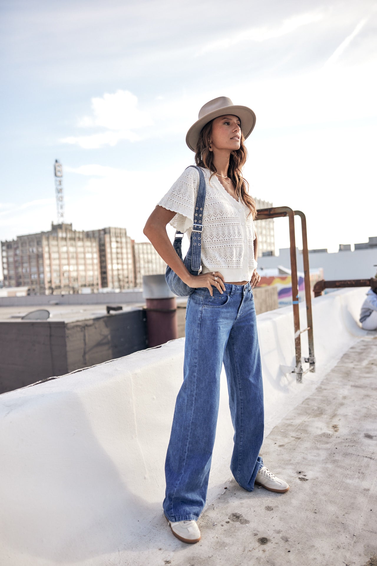 

Jeans large Femme Agatha manzana med | Freeman T. Porter