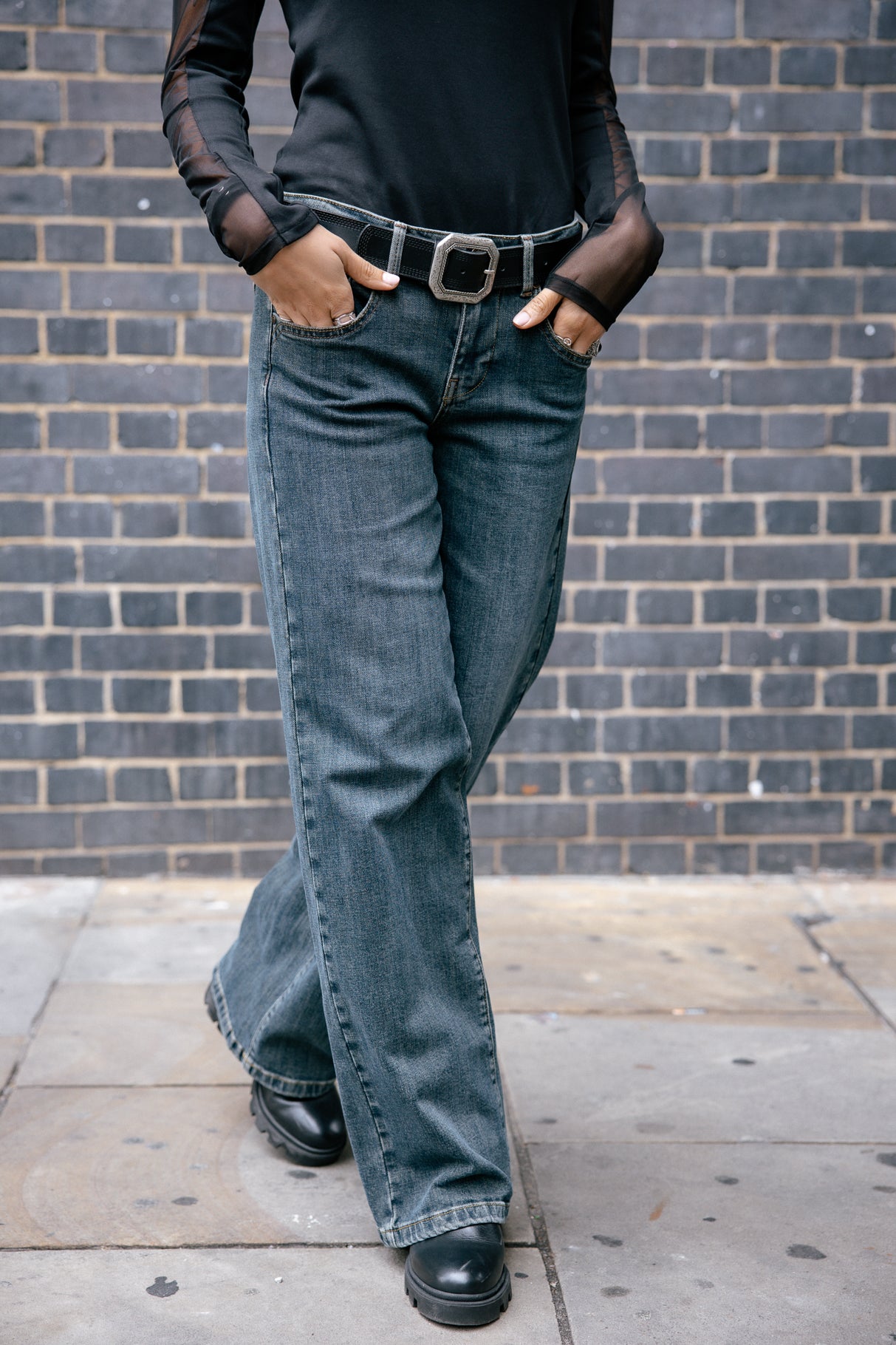 

Jeans large taille basse Femme Agatha mitina | Freeman T. Porter