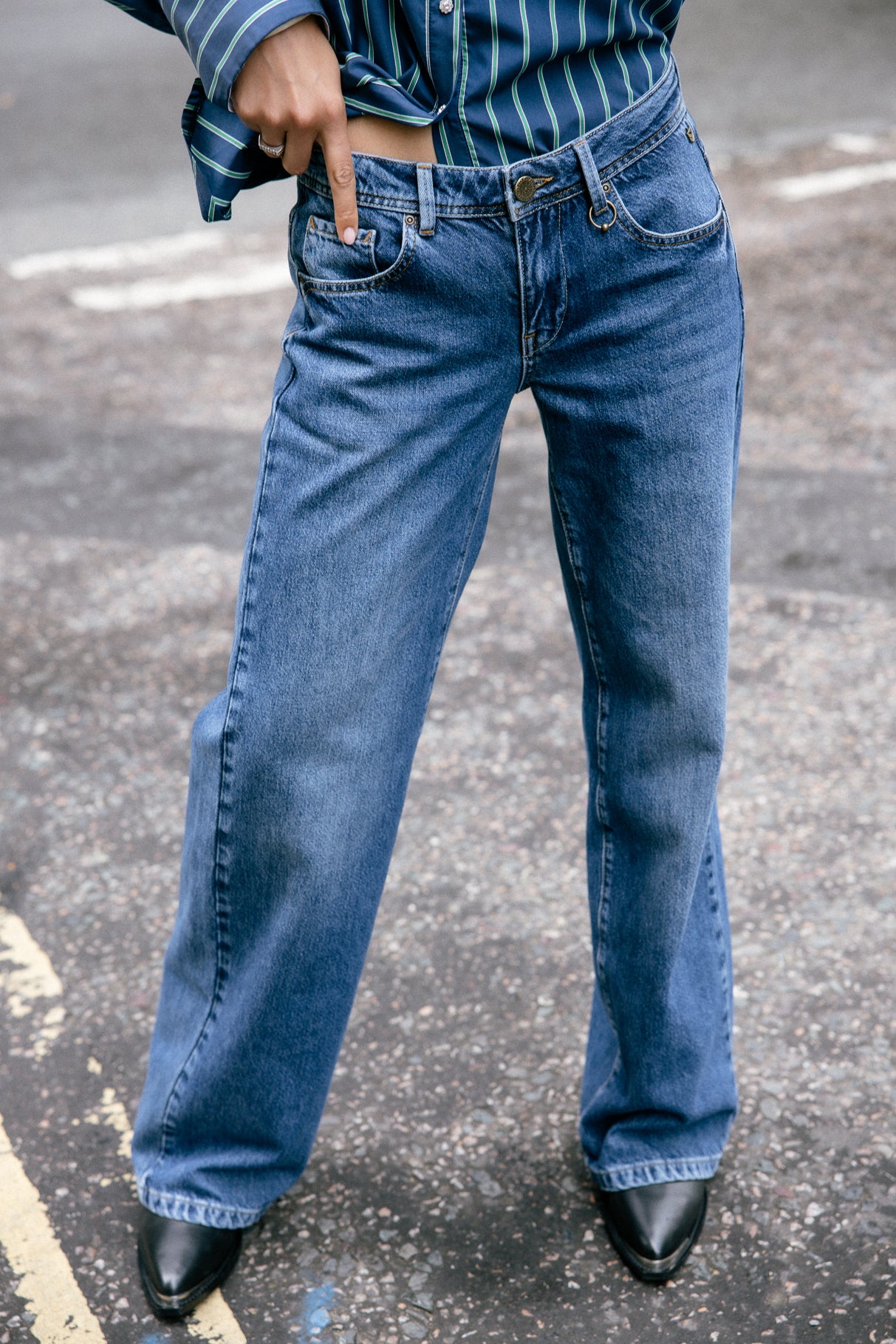 

Jeans large taille basse Mujer Agatha Denim magnus | Freeman T. Porter