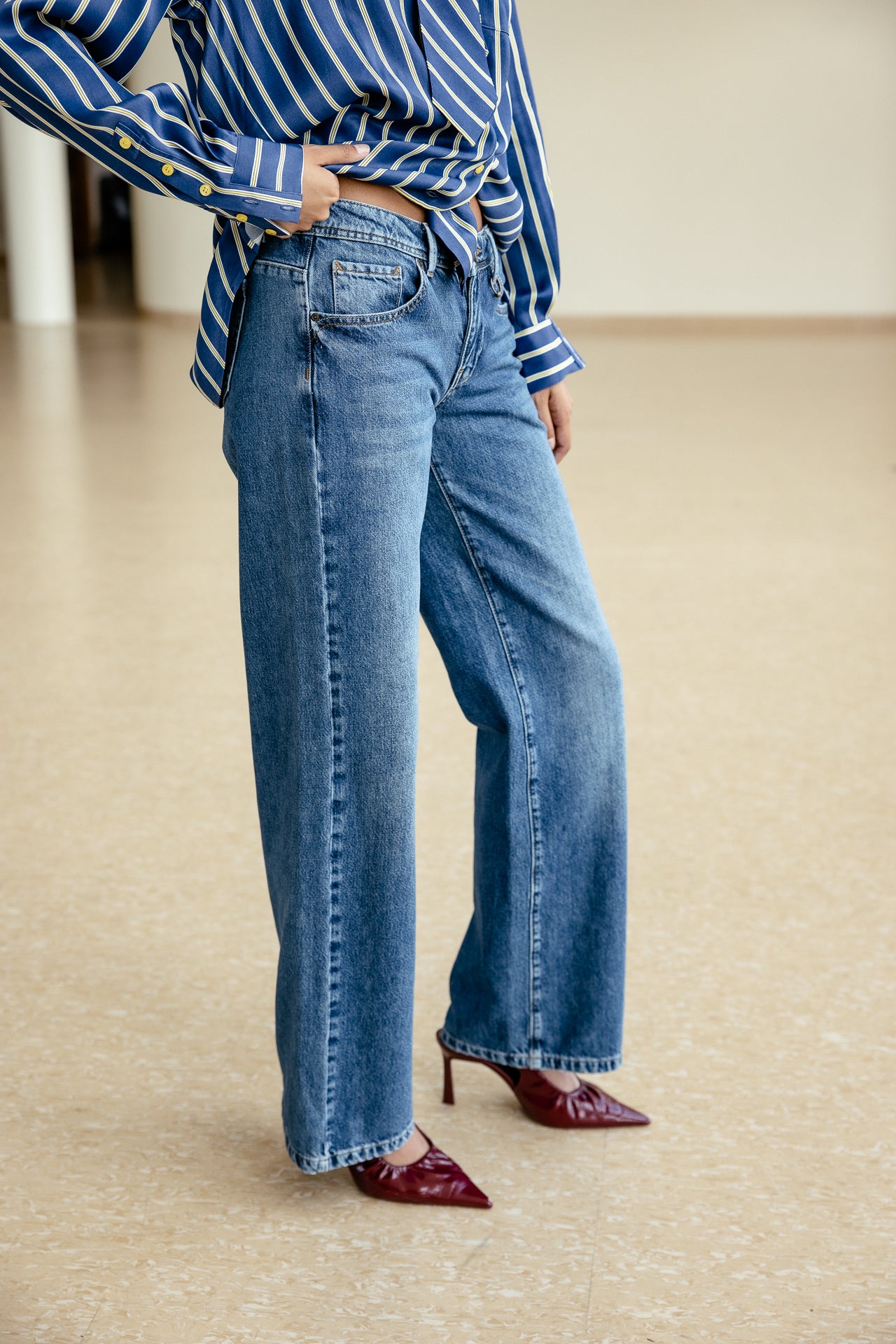 

Low waist wide leg jeans Dames Agatha magnus | Freeman T. Porter